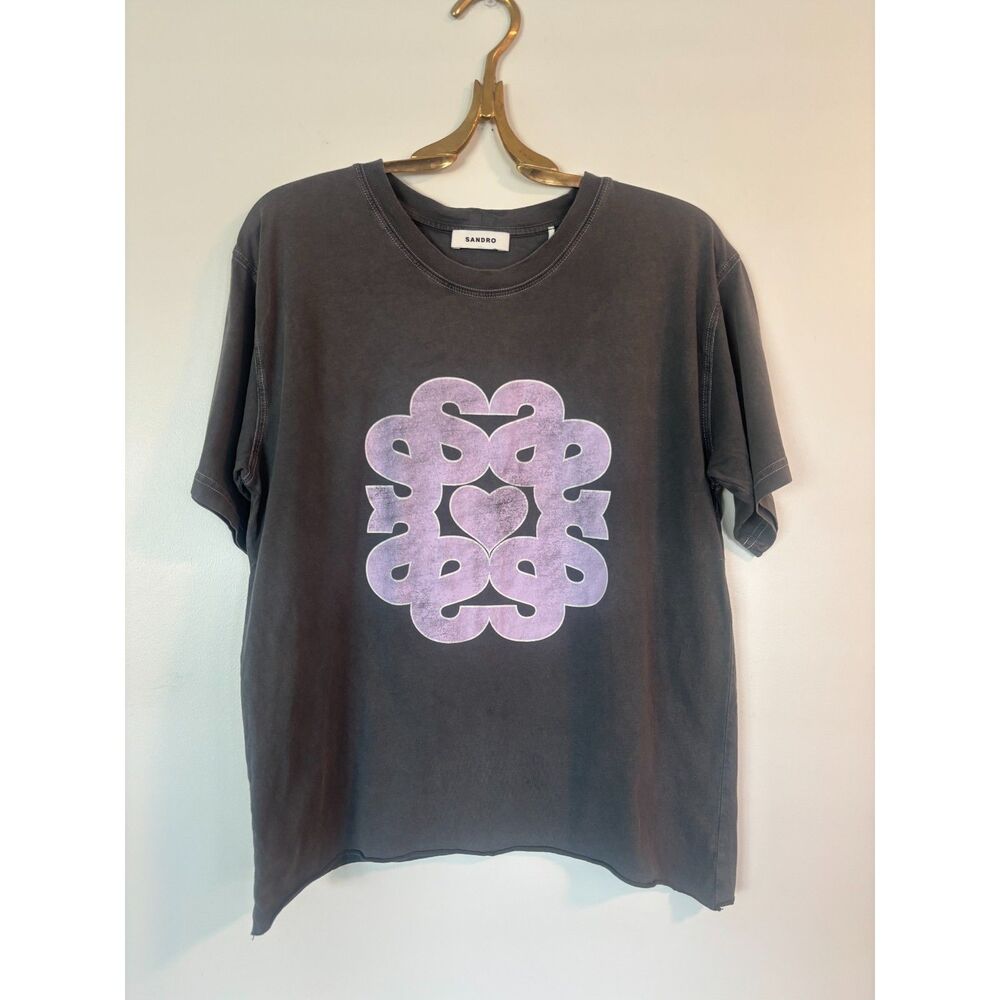 Sandro Oversized Archipel Graphic Tee